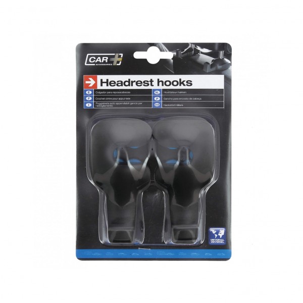 Dos Perchas Tipo Gancho para reposacabezas de Coche, Set de 2