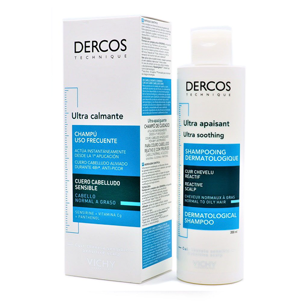 Vichy Dercos Champú Ultra Calmante Cabello Seco 