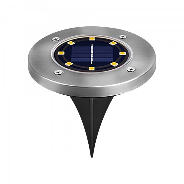 Piqueta led solar crepus.inox.1w.3unid.c