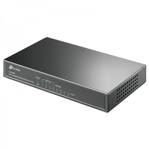 Tp-link tl-sf1008p switch 8x10/100mbps 4xpoe metal