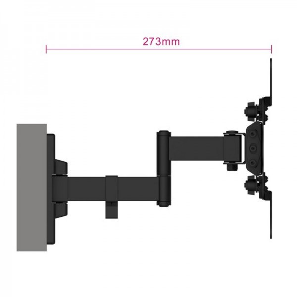 Ewent ew1522 soporte pared tv ext 3 pivot,23 - 42"