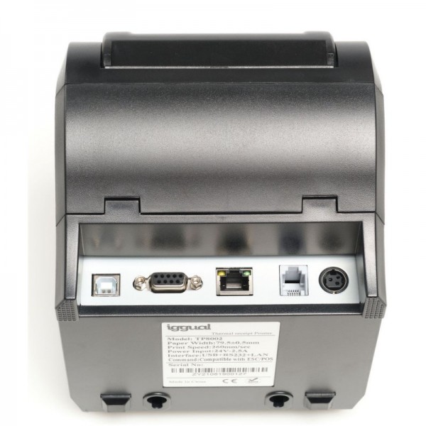 Iggual impresora térmica tp8002 usb+rs232+ethernet