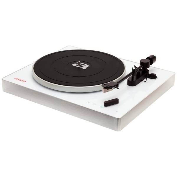 Aiwa apx-680bt white / tocadiscos premium con transmisión por correa