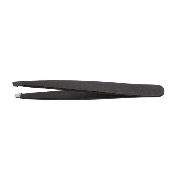 Eurostil dorada punta oblicua pinza de depilar 9cm 1un