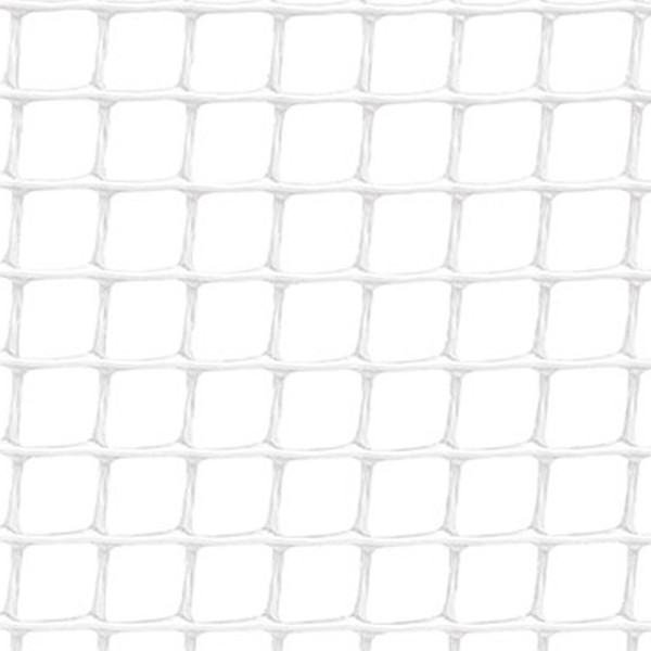 Rollo de malla ligera cadrinet cuadro 5 x 5 mm color blanco, 1 x 5 m