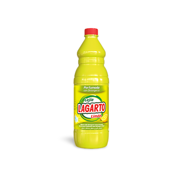 Lagarto lejía con detergente Limón