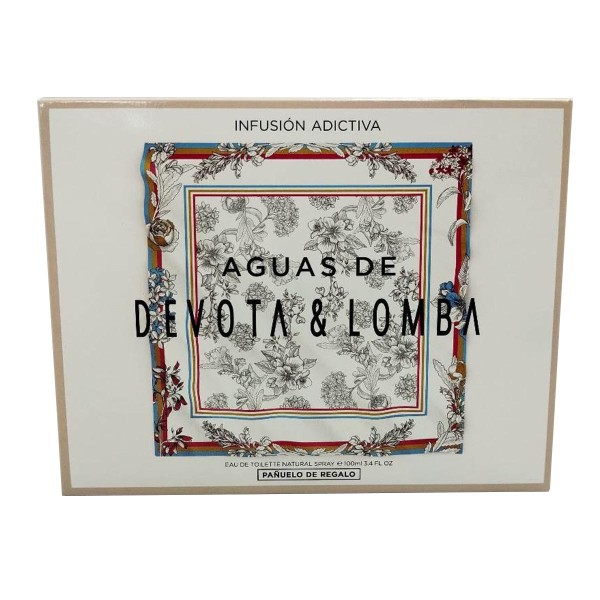 Devota lomba aguas de devota lomba eau de toilette infusion adictiva 100ml + pañuelo 1u