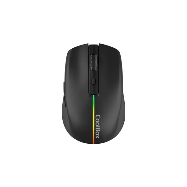 Coolbox gaming ratón  w01 1600dpi inalámbrico negr
