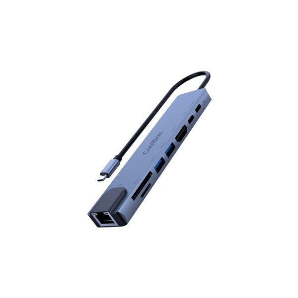 Coolbox m.dock c81 usb-c/1pd/2usb-a/hdmi/sd/msd/rj